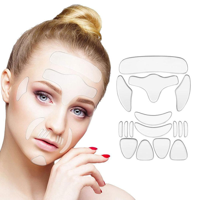 LipoFace™ - Kit Adesivos Reutilizáveis Anti Rugas