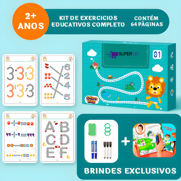 LIvro de Desenvolvimento Infantil 64 PÁGINAS + BRINDE ESPECIAL | Frete Grátis