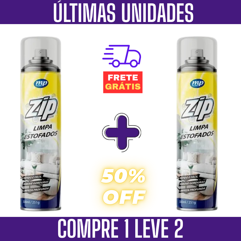 ZIP Limpa Estofados | PROMOÇÃO | + 1 UNIDADE