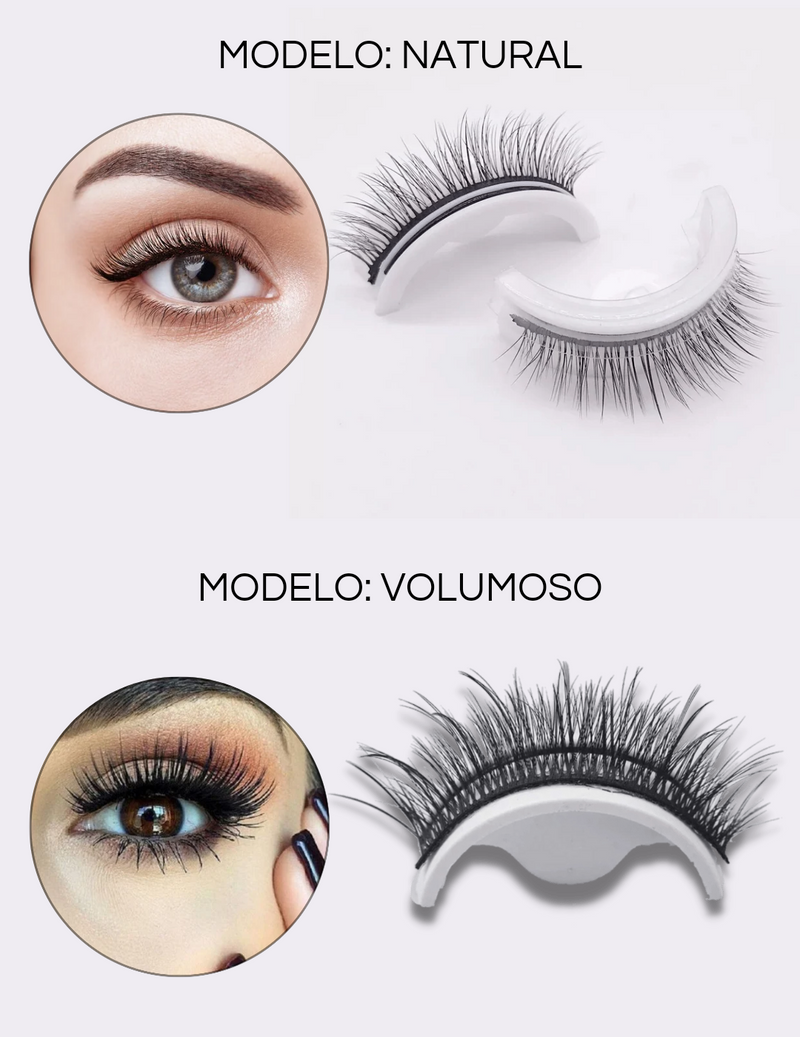 Cílios Autoadesivos Glamour™ | Pague 1 e Leve 2 Pares