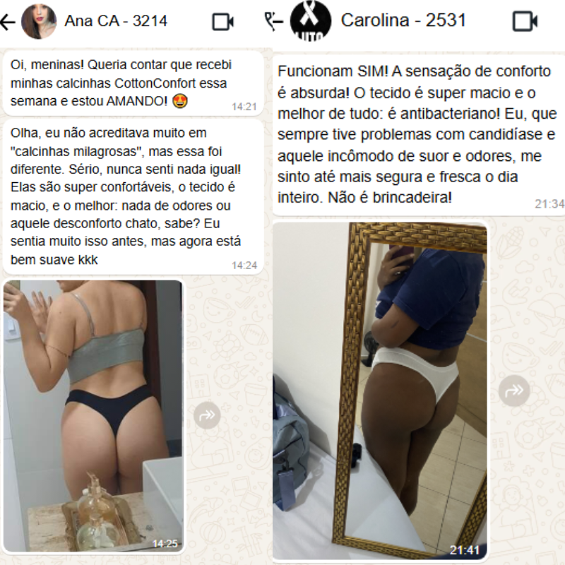 Calcinha CottonConfort | PROMOÇÃO ESPECIAL | LEVE MAIS 5 UNIDADES