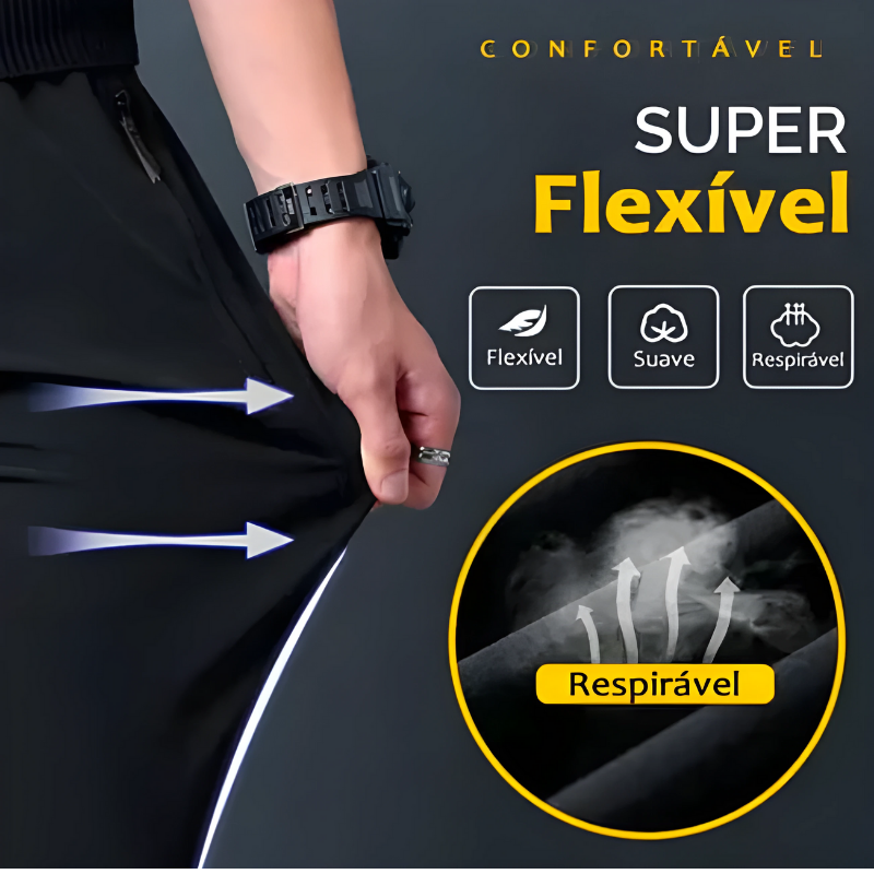 Calças Slim Confort - Impermeável e Confortável | COMPRE 1 LEVE 2 60% OFF | Frete Grátis