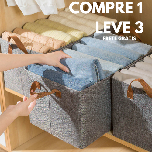 COMPRE 1 LEVE 3 - AlgodonBox: Caixas Dobráveis de Algodão
