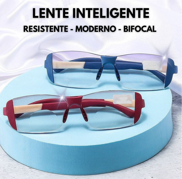 COMPRE 1 LEVE 2 - Óculos Delux Unissex- Ultra Leveza e Ajuste Inteligente Bifocal