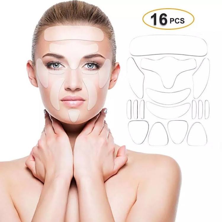 LipoFace™ - Kit Adesivos Reutilizáveis Anti Rugas
