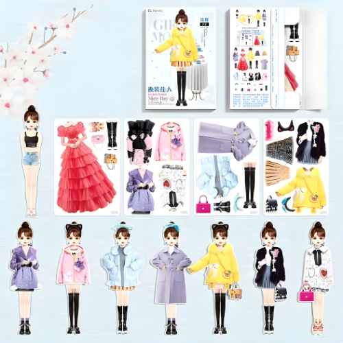 KIDS MAGNETIC FASHION - Bonecas Magnéticas para Vestir - O PRESENTE IDEAL