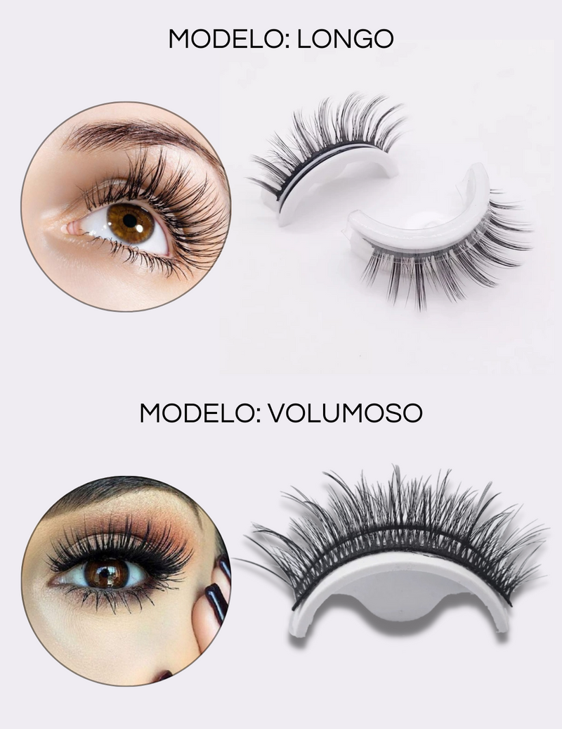 Cílios Autoadesivos Glamour™ | Pague 1 e Leve 2 Pares